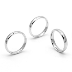 925 Sterling Silver Wedding Men Smooth Ring Fashion Simple Couple Plain Silver Ring